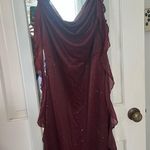 Cider Burgundy maxi formal dress  Photo 0