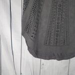 Sam Edelman Women Grey Faux Suede Laser Cut Out Hi-Low Tank Top Sz XS Photo 4