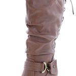 Top Moda womens page-65 knee hi round toe lace-Up slouched high size 8 Photo 4