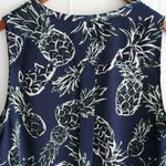 c&e | Pineapple Patterned Tank Top Blue Size XL Photo 3