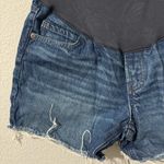 Old Navy  Women Dark Blue Maternity Slouchy Straight Casual Summer‎ Shorts Size 4 Photo 2