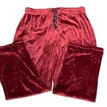 Nicole Miller  Burgundy Red Drawstring Pants Size XL Photo 0