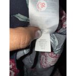 Banana Republic  Women's Dress Sz Petite Medium M Navy Floral Flare‎ Midi Photo 7