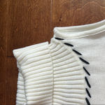 Venus  Black and White Cowl Turtleneck Sweater Photo 2