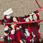 Athleta NWT  Square Neck Tankini Top Hero Bloom Decadent Chocolate 34 D/DD Photo 7