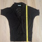 Maurice's  Black Knit Short Sleeve Open Front Cardigan - Size Large Photo 5