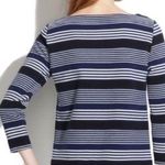 Madewell  • Navy Black White Gallerist Ponte Stripemix Striped Sweater Photo 14