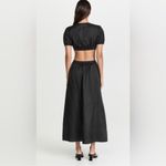 STAUD NEW Calypso cutout midi black Dress Size S Photo 2