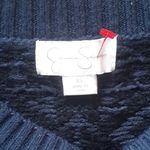 Jessica Simpson ☑️  Navy Yellow Fair Isle Knit Sweater Dress SIZE XS Photo 2