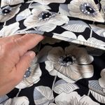 Vera Bradley  Quilted Floral Backpack Black White Beige Adjustable Straps Photo 7