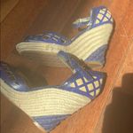 Charles David  | Espadrille Wedges Blue Sandals 7 Photo 3