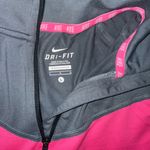 Nike Pink and Gray Long Sleeve Zippered Polo Sweatshirt Photo 1