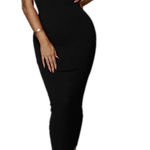 NWT Asymmetrical Spaghetti Strap Deep V Photo 0