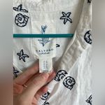 Calypso St. Barth New  button up sea life shirt swim cover-up Small 1x Photo 1