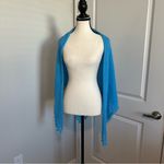 Rampage  Sky blue Square Scarf with Tassels EUC‎ Photo 3