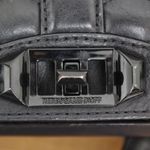 Rebecca Minkoff  Black Quilted Leather Turnlock Closure Crossbody Purse Photo 1