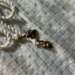 Free People  White Embellished Peplum Blouse | Size Small Photo 11