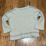 Lucky Brand Gray Sweater with Stitching Detail Size Small Photo 0