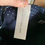 New York & Co. NWT 7th Avenue NY&Co Navy Polka Dot Trouser Pants size 2 Photo 4