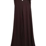 Birdy Grey Hannah Empire A Line Dress XXL Cabernet Red Solid Lined Maxi New Photo 1