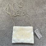 Vtg Moyna Small Beaded Lace Shoulder Bag Crossbody Purse Evening Bride Wedding White Photo 0