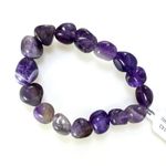 Free People Ariana Ost Crystal Stone Chunky Bracelet Amethyst Purple Bohemian Photo 7