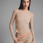 SKIMS NWOT  Cotton Rib Long Sleeve Shirt SMALL Photo 1