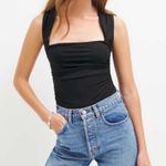 Reformation  Greyson Knit Sleeveless Top in Black size Medium $68 Photo 0