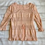 Free People Fire Island Knit Blouse Size M Photo 2