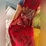 rising international BoHo patchwork bell bottom stretchy pants XXS/XS Green Photo 10