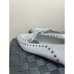Bleecker and Bond  White Arianna Loafers Women's Size 9 Studded Leather RockN'Roll Photo 2
