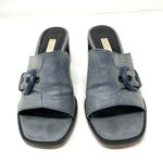 Enzo Angiolini ENZO blue denim fabric slides, 7.5 Photo 3