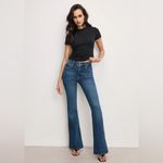 Good American  good legs boot cut flare Blue Denim Jeans Photo 8