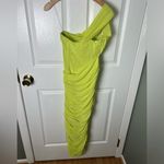 House Of CB Valentina Lime Asymmetric Cut Out Midi Dress XS Photo 7