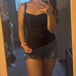 Vassarette Black Lace Tank Top Photo 0