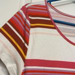 Isabel Maternity Women’s Maternity Isabel by Ingrid Cream Pink Stripe Pencil Dress Size Med NWT Photo 3