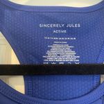 Sincerely Jules Active Athletic Sports Bra Size Medium NWOT Blue Photo 1