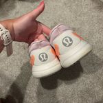 Lululemon Women's Pink and Orange Athletic Running Shoes Photo 1