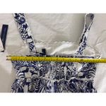 The White Lotus x Aqua Maxi Dress Blue‎ White Print Sleeveless Pockets XS Blue Photo 6