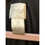 Chico's ‎ Black Wide Leg Cowl Neck Belted Jumpsuit Size 3 Stretch Photo 6