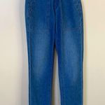 Veronica Beard Logan Slim Straight Extra High Rise Jeans Cornflower Wash Sz 23 Photo 4