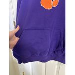 Clemsen Purple Orange Hooded Pullover Sweatshirt Size XL Photo 3