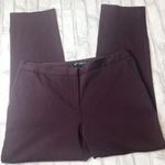 Mario Serrani  Italy Stretch Slim Ankle Pants Merlot Burgundy H20 Photo 0