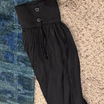 Sanctuary  Black Sheer Pleated Winter Sleeve Boho Blouse XL Night Out Minimalist Chic Photo 8