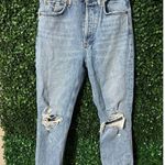 AGOLDE Riley Crop Distressed Denim Jeans Size 24 Photo 0