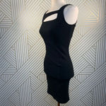 Helmut Lang Gala Knit Black Cutout Dress LBD Photo 6