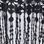 Phase One Size M Black Crochet Fringe Tank Top Photo 4