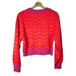 H&M Divided Pink Wave Printed Jacquard Knit Pullover Sweater XS Photo 1