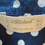 St. Michael Marks and Spencer Blue Polka Dot Robe Size XL Photo 5