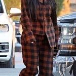 SKIMS Size 4X Plaid Sleep Set Jasper Buffalo Check Holiday Brown PJs 4XL NWT Photo 0